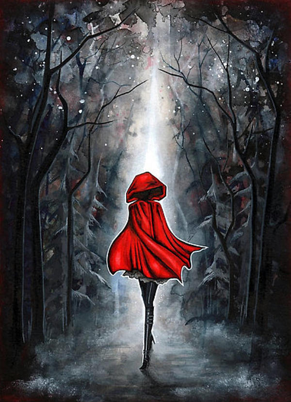 Little Red Riding Hood, Annya Kai, Painting