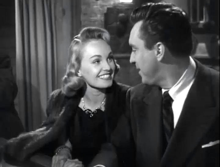Capture from the film noir classic D.O.A., Frank Bigelow and Jeanie