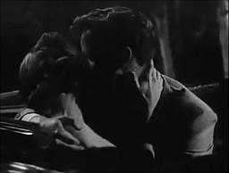 Capture from Invasion of the Saucer Men (Edward L. Cahn, 1957): Johnny and Joan snogging