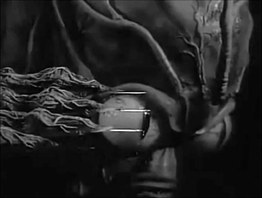 Capture from Invasion of the Saucer Men (Edward L. Cahn, 1957): Saucer man