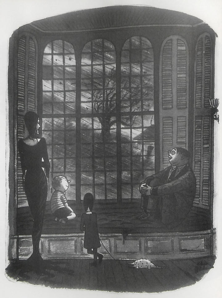Photograph of Charles Addams’ “Just the kind of day that makes you feel good to be alive!”