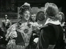 Capture from Cardboard Cavalier (Walter Forde, 1949), Sidcup Buttermeadow (Sid Field) wearing a dress