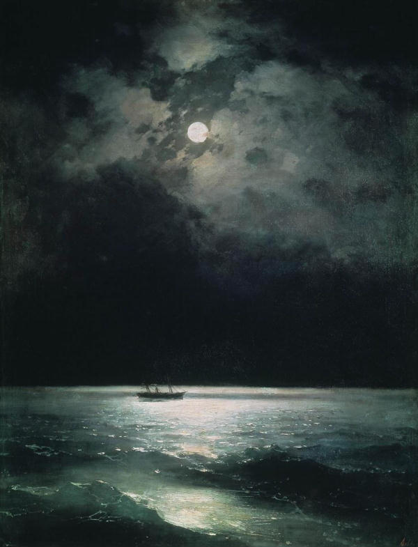 The Black Sea at Night, Ivan Aivazovsky
