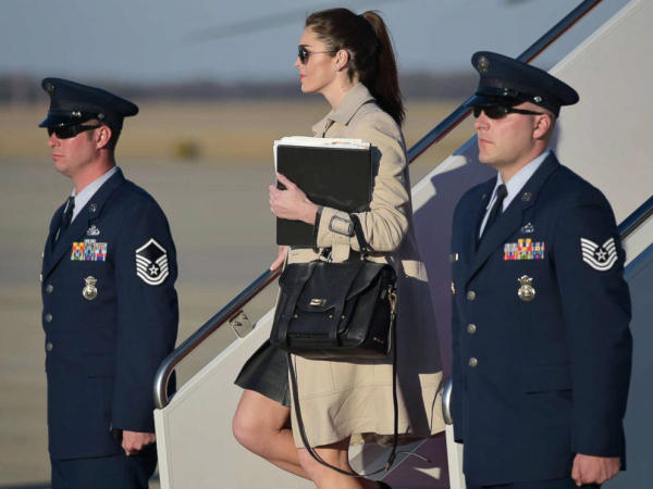 Hope Hicks leaving Air Force One
