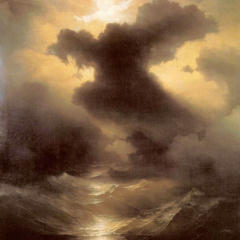 Square crop from the painting Chaos by Ivan Aivazovsky