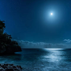 Caribbean at night